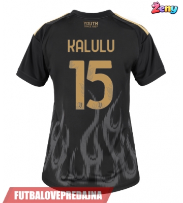 Lacne Ženy Futbalové dres Juventus Pierre Kalulu #15 2026-27 Krátky Rukáv - Tretina